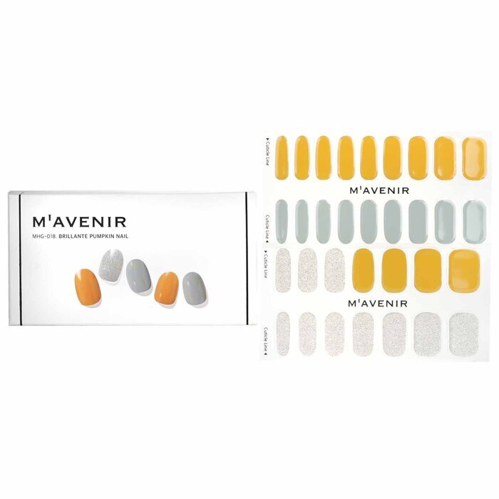 Mavenir Nail Sticker (Yellow) - # Brillante Pumpkin Nail 32pcs