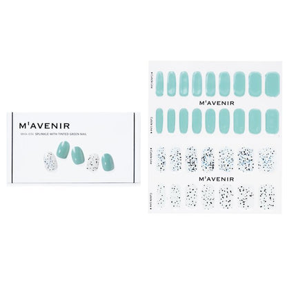 Mavenir Nail Sticker (Blue) - # Splinkle With Tinted Green Nail 32pcs