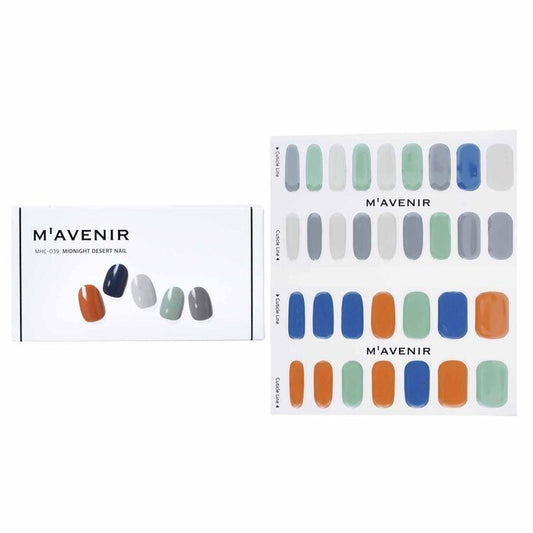 Mavenir Nail Sticker (Assorted Colour) - # Midnight Desert Nail 32pcs