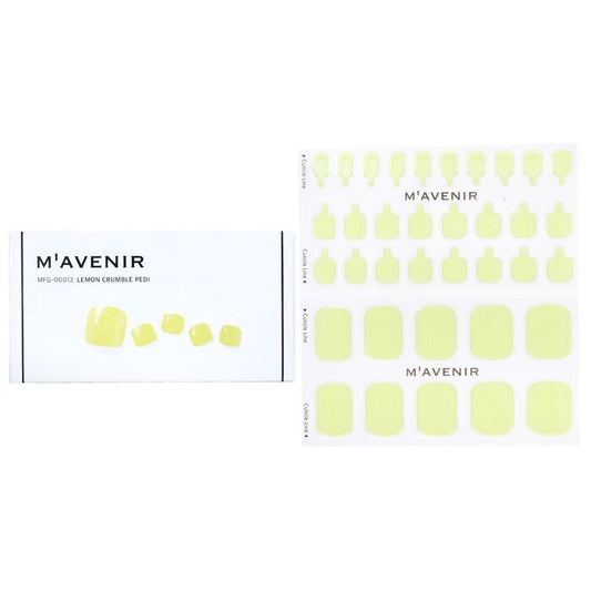 Mavenir Nail Sticker (Yellow) - # Lemon Crumble Pedi 36pcs