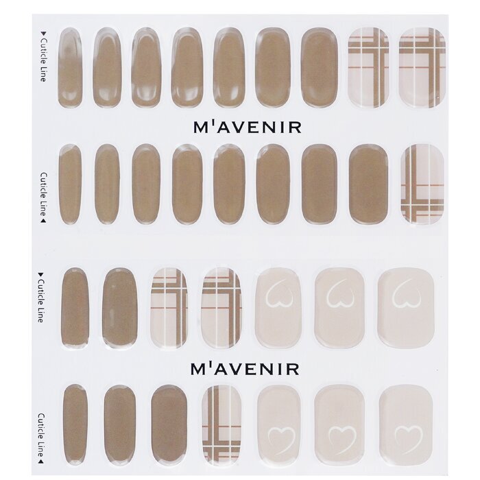 Mavenir Nail Sticker (Brown) - # Brown Milk Tea Nail 32pcs