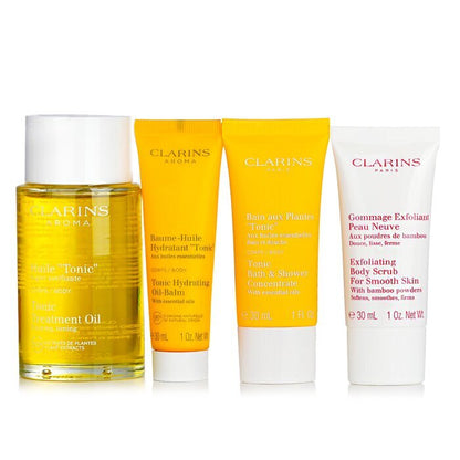 Clarins SPA At Home Set: 4pcs+1bag