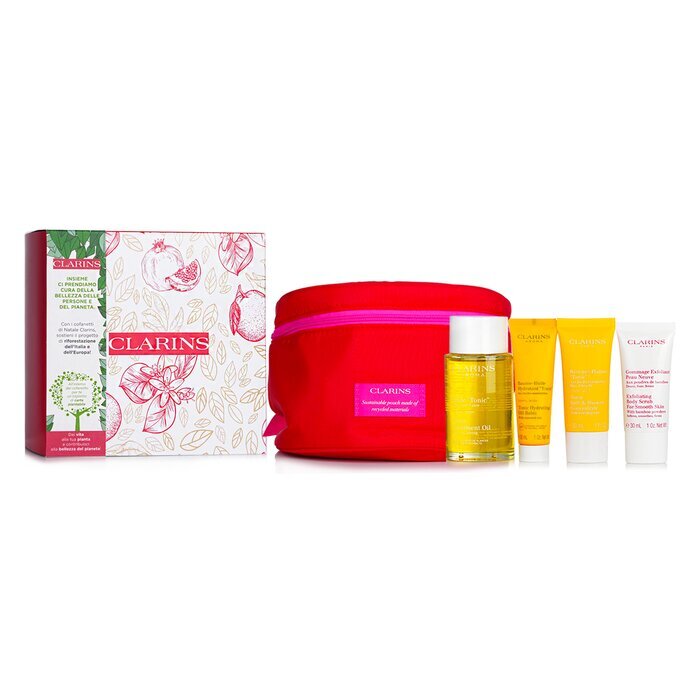 Clarins SPA At Home Set: 4pcs+1bag