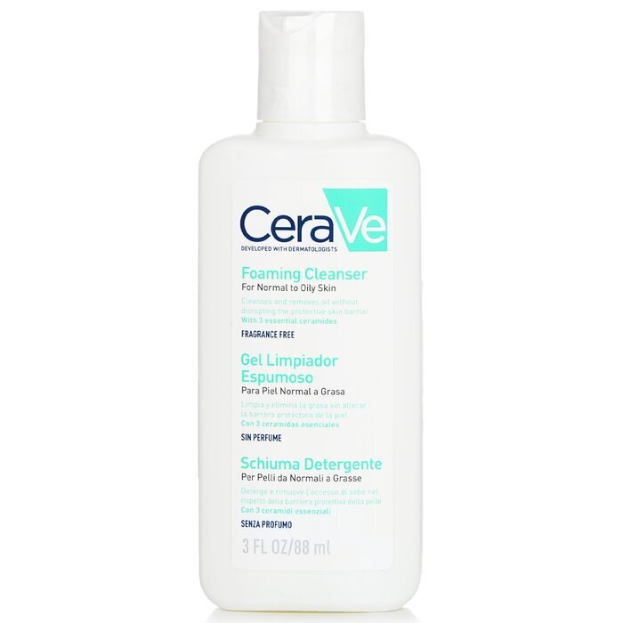 CeraVe Foaming Cleanser For Normal To Oily Skin 88ml/3oz