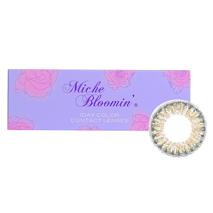 Miche Bloomin' Quarter Veil 1 Day Color Contact Lenses (102 Bronze Ash) - - 2.00 10pcs