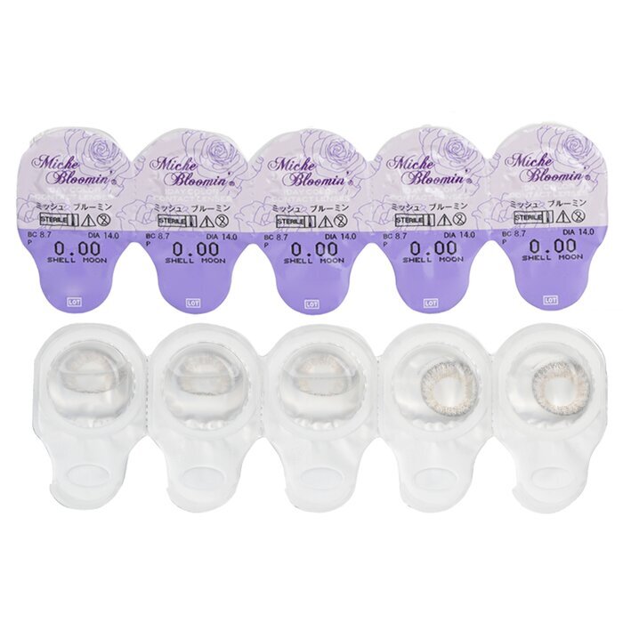 Miche Bloomin' Quarter Veil 1 Day Color Contact Lenses (106 Shell Moon) - 0.00 10pcs