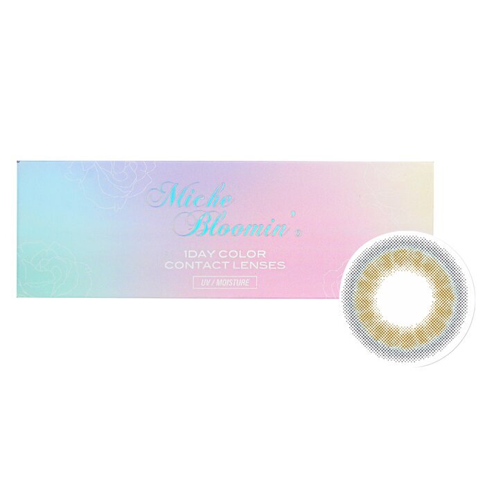 Miche Bloomin' Iris Glow 1 Day Color Contact Lenses (502 Cosmic Latte) - 0.00 10pcs