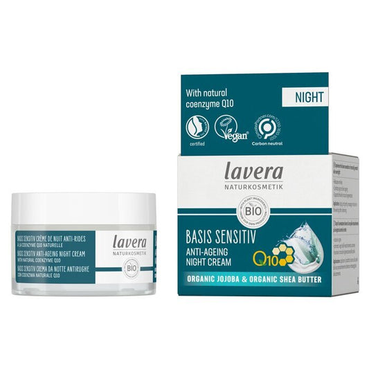 Lavera Basis Sensitiv Q10 Anti-Aging Nachtcreme 50ml/1.6oz