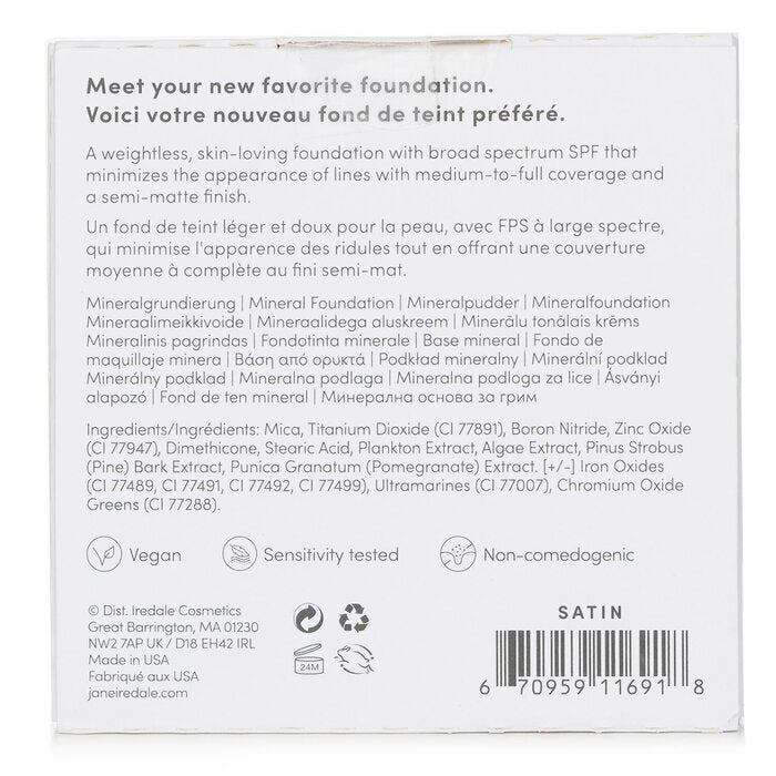 Jane Iredale PurePressed Base Mineral Foundation Refill SPF 20 - Satin 9.9g/0.35oz