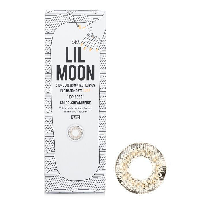 Pia Lilmoon Cream Beige 1 Day Color Contact Lenses - - 0.00 10pcs