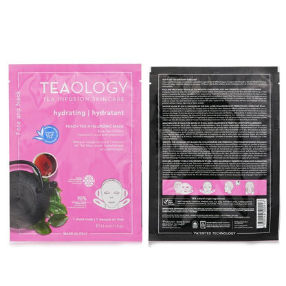 Teaology Peach Tea Hyaluronic Face & Neck Mask 21ml/0.17oz