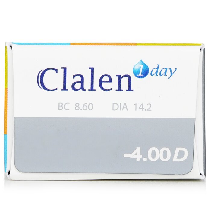 Clalen 1 Day Ultra-Soo Clear Contact Lenses -4.00 30pcs