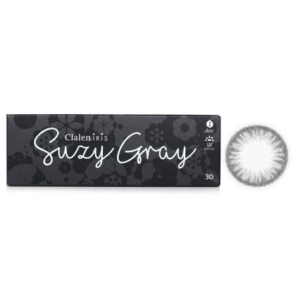 Clalen 1 Day Iris Suzy Gray Color Contact Lenses -2.50 30pcs