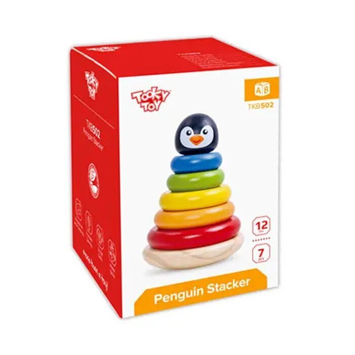 Tooky Toy Co Penguin Tower 12x12x18cm