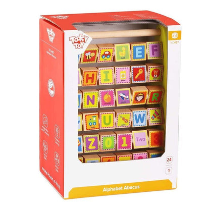 Tooky Toy Co Aphabet Abacus 25x12x32cm