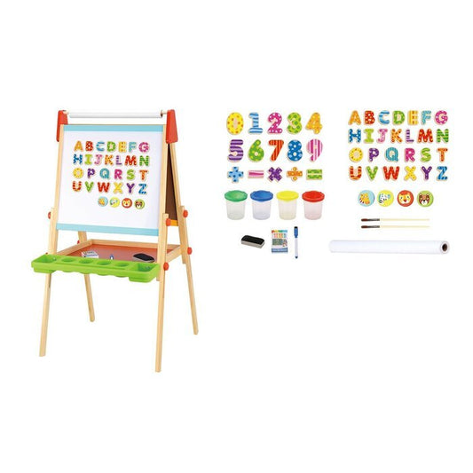 Tooky Toy Co Deluxe Standing Art Easel 56x54x120cm