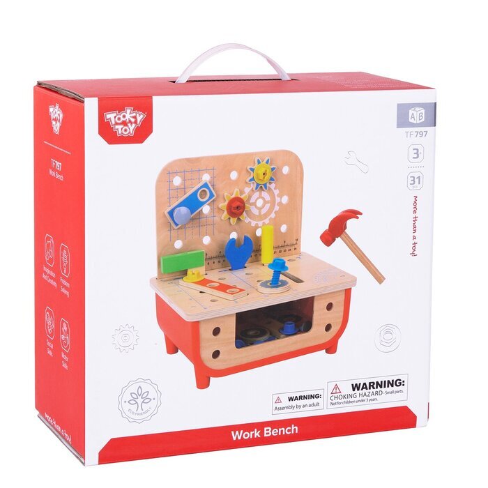 Tooky Toy Co Work Bench 30x22x31cm