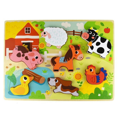 Tooky Toy Co Chunky Puzzle - Farm 30x21x2cm