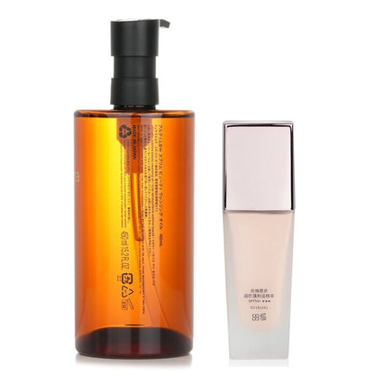 Shu Uemura Beauty Cleansing Oil 450ml + Natural Beauty BIO UP Serum Foundation SPF50 35ml 2pcs