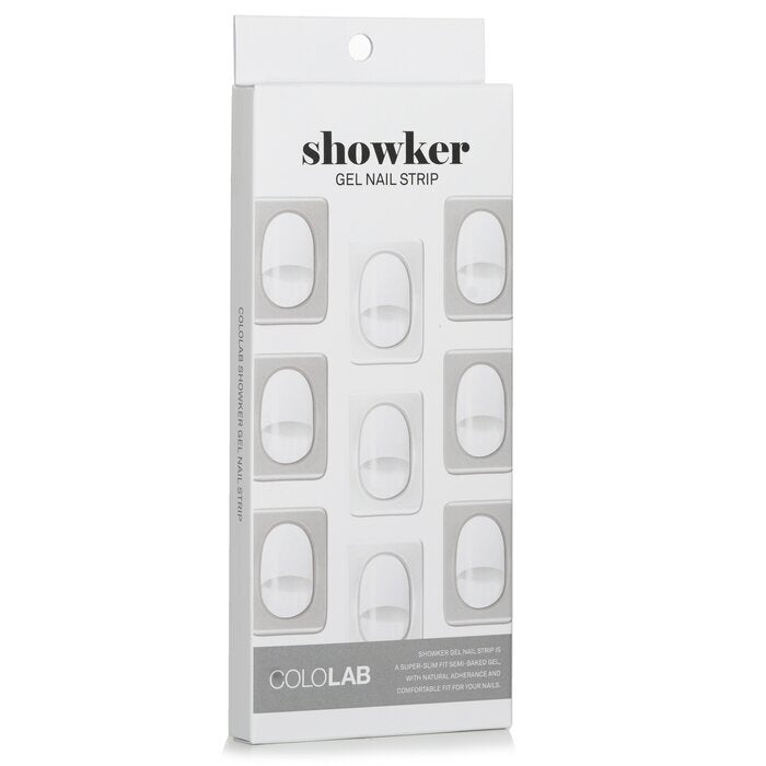 Cololab Showker Gel Nail Strip # CNA802 Classic White 1pcs