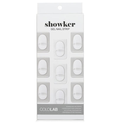 Cololab Showker Gel Nail Strip # CNA802 Classic White 1pcs