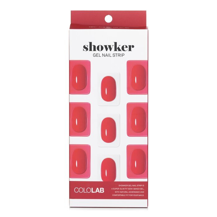 Cololab Showker Gel Nail Strip # CSF511 Kiss You Red 1pcs