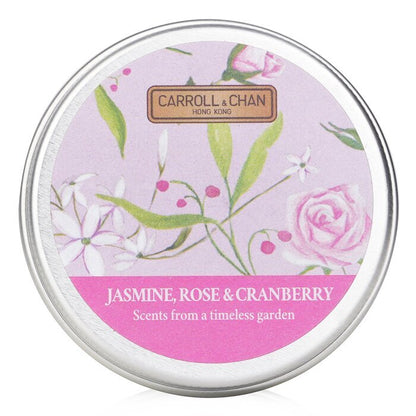 Carroll & Chan 100% Beeswax Mini Tin Candle - # Jasmine, Rose & Cranberry 1pcs