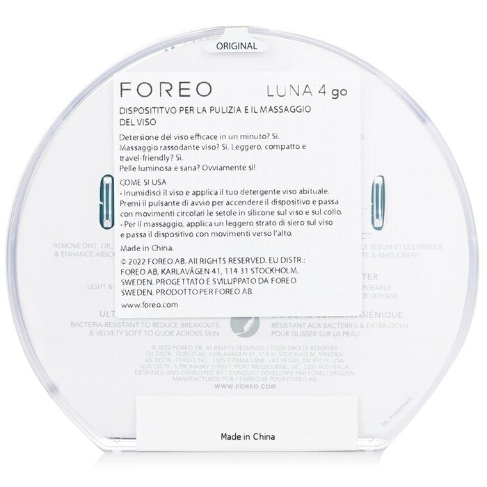 FOREO Luna 4 Go Facial Cleansing & Massaging Device - #Evergreen 1pcs