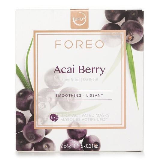 FOREO UFO Smoothing Mask - Acai Berry (For Fine Lines & Wrinkles) 6x6g