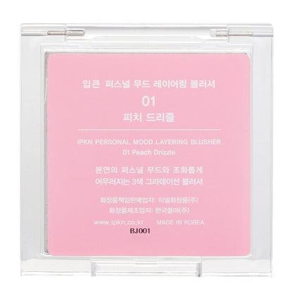 IPKN Personal Mood Layering Blusher - # 01 Peach Drizzle 9.5g/0.33oz