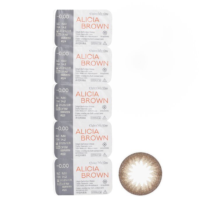 Clalen Iris 1Day Alicia Brown -0.00 5pcs x 1 strip
