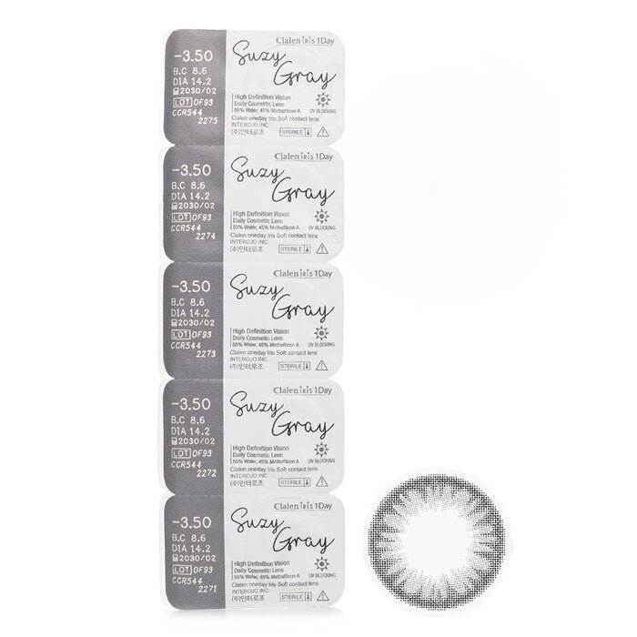 Clalen Iris 1Day Suzy Gray -3,50 5 Stück x 1 Streifen