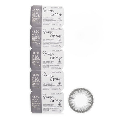 Clalen Iris 1Day Suzy Gray -3,50 5 Stück x 1 Streifen