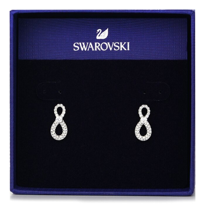 Swarovski Infinity drop earrings 5518880  - Infinity, White, Rhodium plated White