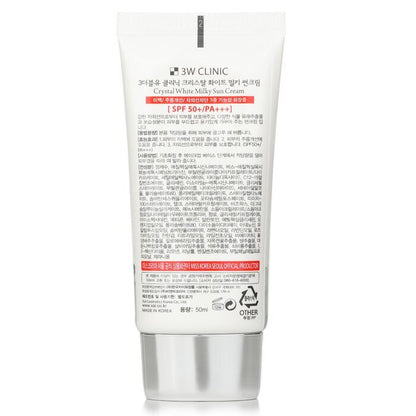 3W Clinic Crystal White Milky Sun Cream SPF 50+/PA+++ 50ml