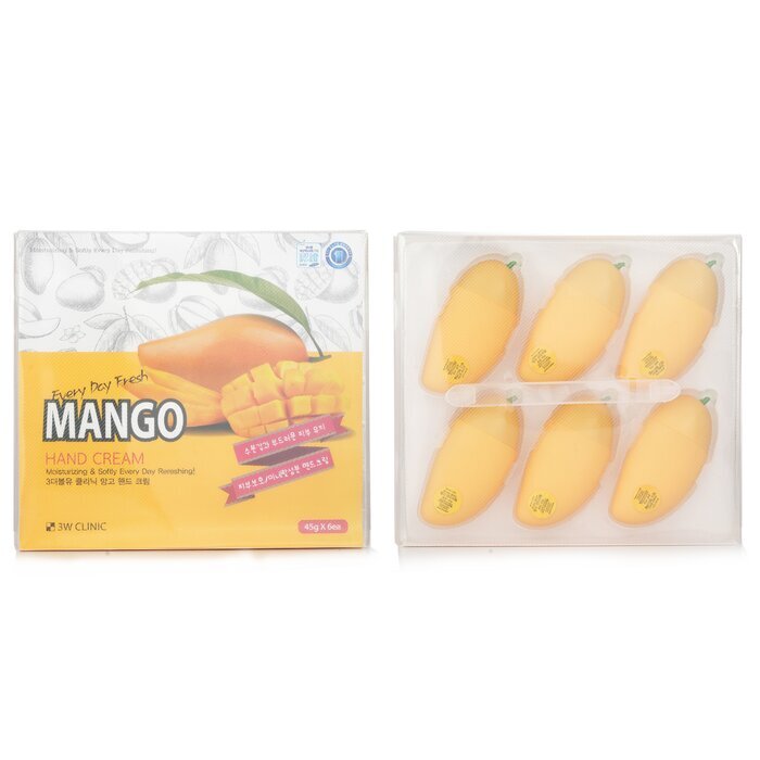 3W Clinic Hand Cream - Mango 45g x 6