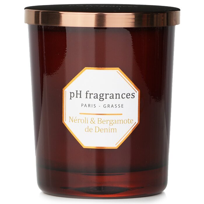 pH fragrances Duftkerze – Neroli &amp; Bergamotte De Denim, 180 g/6,3 oz