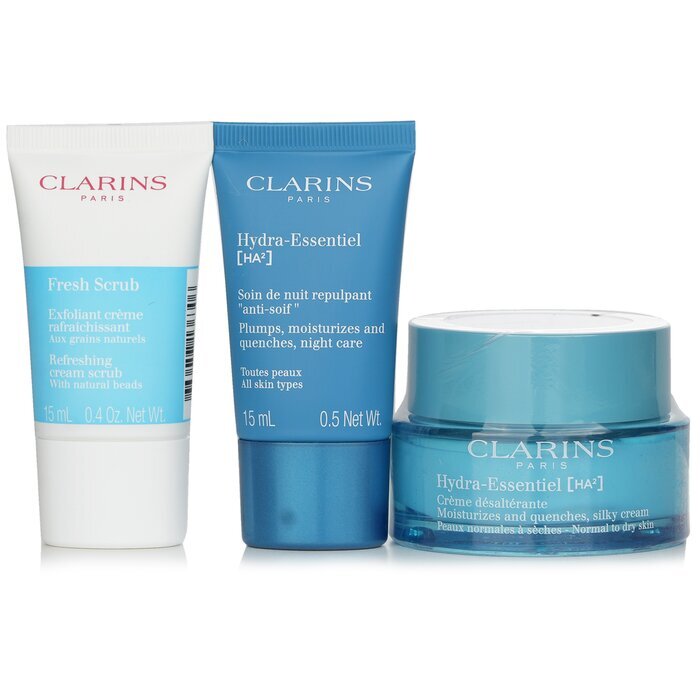 Clarins Hydra Essentiel Set: 3pcs+1bag