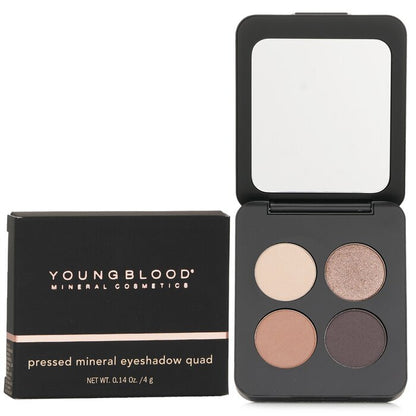 Youngblood Pressed Mineral Eyeshadow Quad - # Taupe Smoke 4g