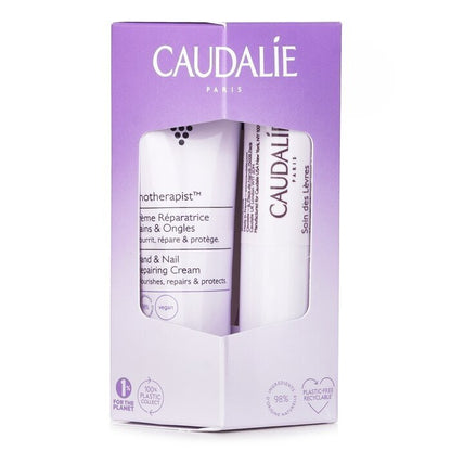 Caudalie Vinotherapist Hand & Nail Repairing Cream 30ml + Lip Conditioner 4.5g 2pcs