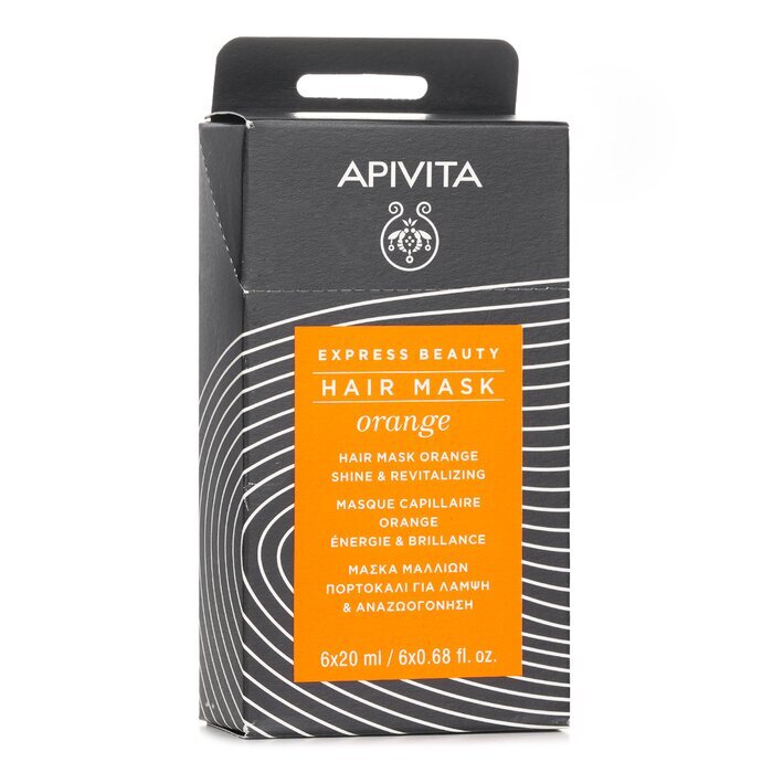 Apivita Express Beauty Hair Mask Orange Shine & Revitalizing 6x20ml