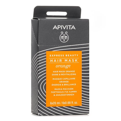 Apivita Express Beauty Hair Mask Orange Shine & Revitalizing 6x20ml