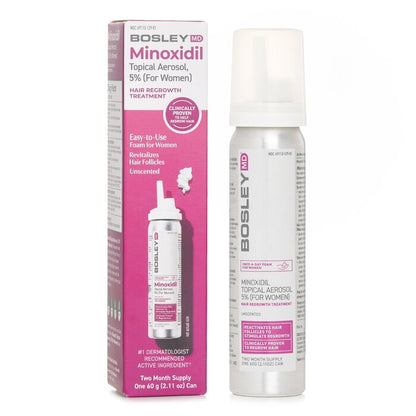 Bosley Minoxidil Topisches Aerosol 5 % (für Frauen) Haarwuchsbehandlung 60 g/2,11 oz