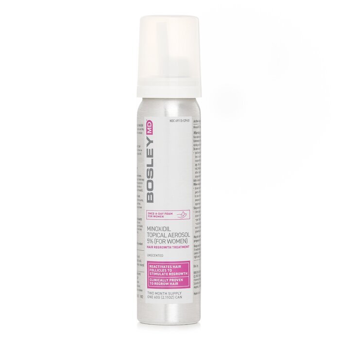 Bosley Minoxidil Topisches Aerosol 5 % (für Frauen) Haarwuchsbehandlung 60 g/2,11 oz