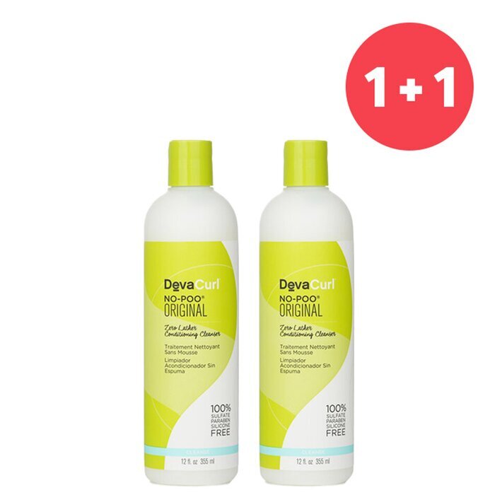 DevaCurl 【1 kaufen, 1 bekommen】No-Poo Original (Zero Lather Conditioning Cleanser - für lockiges Haar) (EINS in den Warenkorb legen und ZWEI bekommen) 355ml/12oz