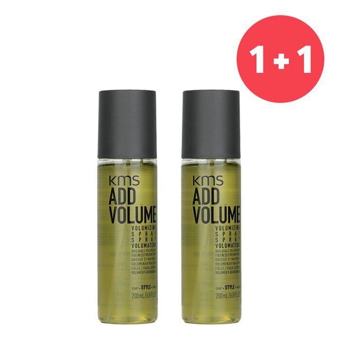 KMS California 【1+1 Set】Volumen-Spray „Add Volume“ (aufbaubares Volumen und Fülle) 200 ml/6,8 oz