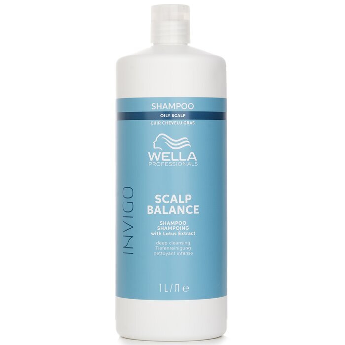 Wella Invigo Scalp Balance Shampoo With Lotus Extract Oily Scalp 1000ml