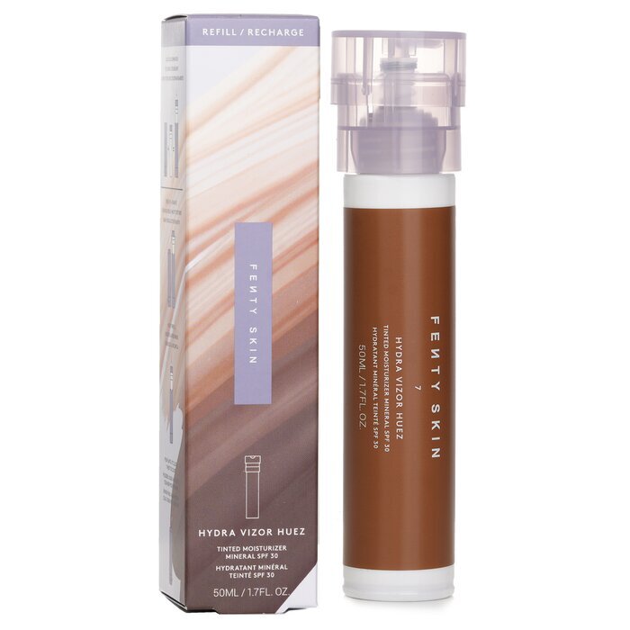 Fenty Beauty by Rihanna Hydra Vizor Huez getönte Feuchtigkeitscreme mit Mineral-LSF 30, Nachfüllpackung – Farbton 7, 50 ml