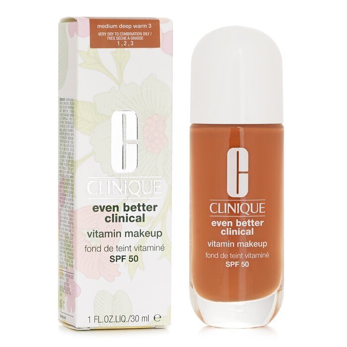Clinique Even Better Clinical Vitamin MakeUp Foundation SPF 50 -  3 Medium Deep Warm 30ml