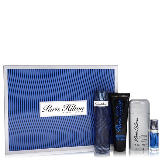 Paris Hilton Geschenkset – Eau de Toilette Spray + 3 oz Duschgel + 2,75 oz Deodorant Stick + 0,25 Mini Eau de Toilette Spray